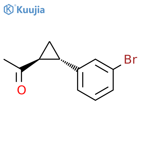 1-((1S,2S)-2-(3-bromophenyl)cyclopropyl)ethanone structure