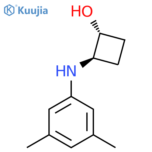 trans-2-[(3,5-Dimethylphenyl)amino]cyclobutan-1-ol structure