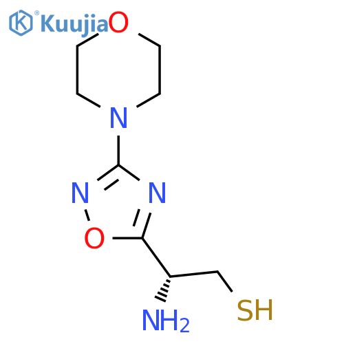 (2R)-2-amino-2-3-(morpholin-4-yl)-1,2,4-oxadiazol-5-ylethane-1-thiol structure