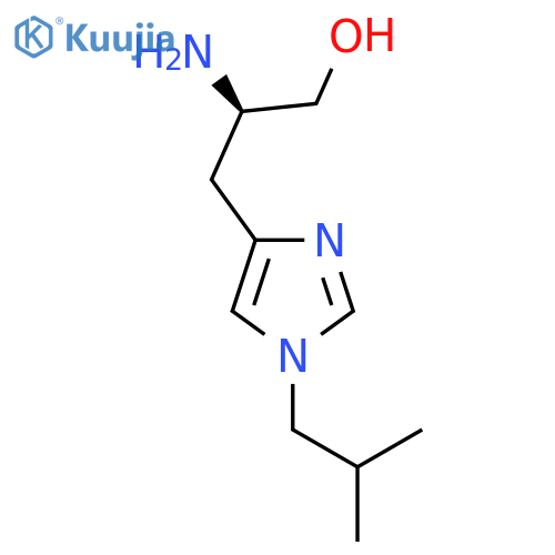 (2R)-2-amino-3-1-(2-methylpropyl)-1H-imidazol-4-ylpropan-1-ol structure