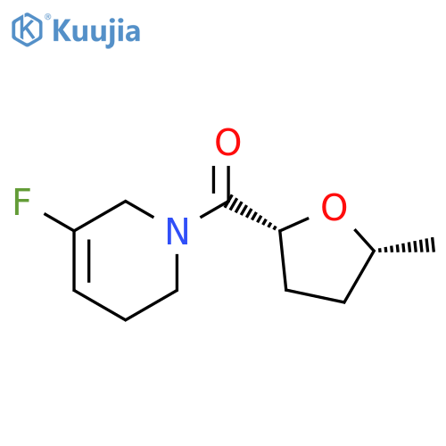 rac-5-fluoro-1-[(2R,5R)-5-methyloxolane-2-carbon
yl]-1,2,3,6-tetrahydropyridine structure