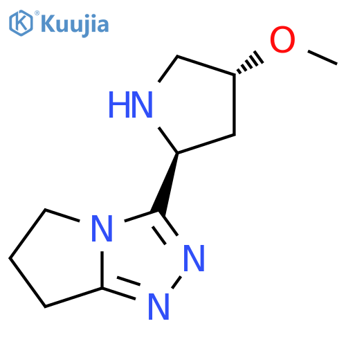 (2S,4R)-4-methoxy-2-{5H,6H,7H-pyrrolo2,1-c1,2,4triazol-3-yl}pyrrolidine structure