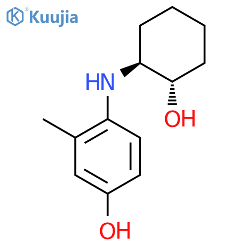 4-{trans-2-hydroxycyclohexylamino}-3-methylphenol structure