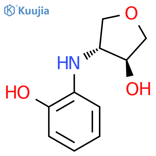 trans-4-(2-hydroxyphenyl)aminooxolan-3-ol structure