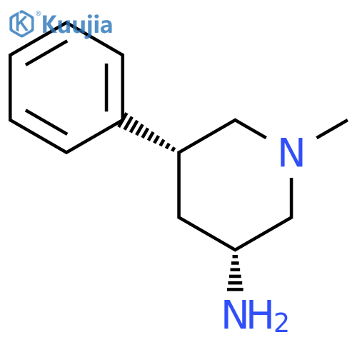 (3R,5R)-1-methyl-5-phenylpiperidin-3-amine structure
