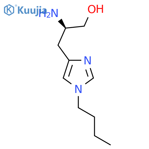 (2R)-2-amino-3-(1-butyl-1H-imidazol-4-yl)propan-1-ol structure