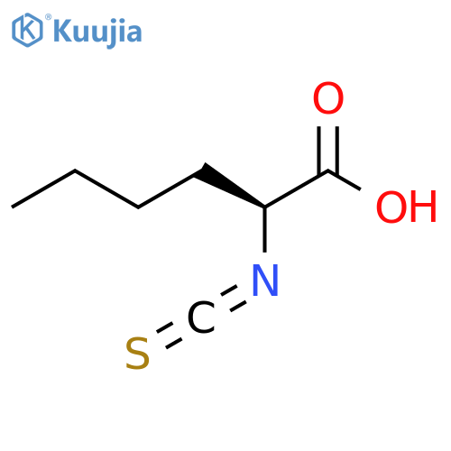 (2S)-2-isothiocyanatohexanoic acid structure