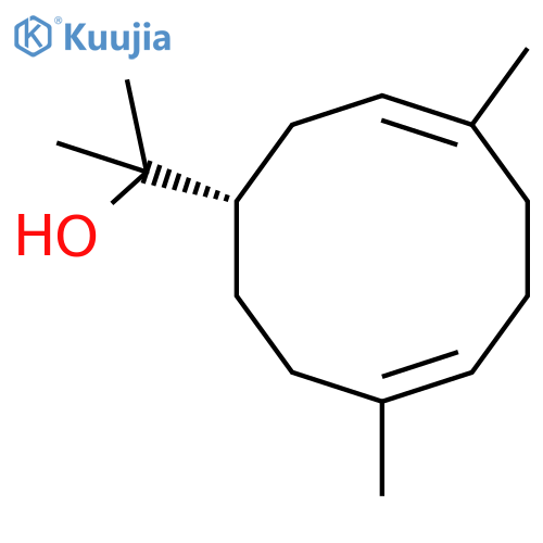 3,7-Cyclodecadiene-1-methanol,a,a,4,8-tetramethyl-, (1S,3E,7E)- structure