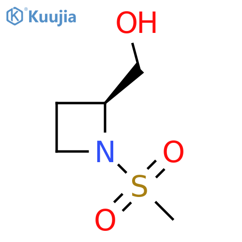 [(2S)-1-methanesulfonylazetidin-2-yl]methanol structure