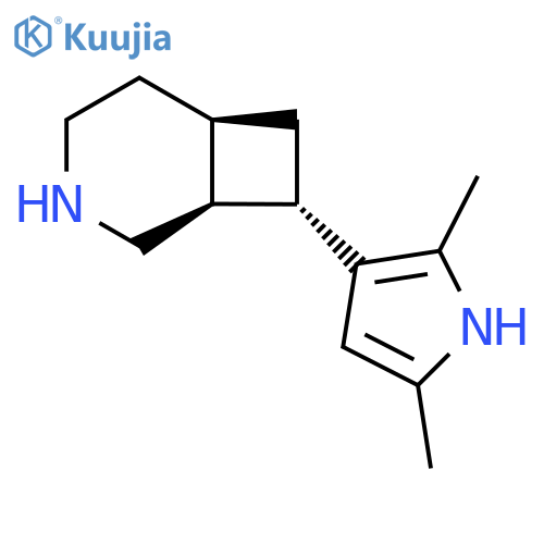 (1S,6R,8S)-8-(2,5-dimethyl-1H-pyrrol-3-yl)-3-azabicyclo4.2.0octane structure