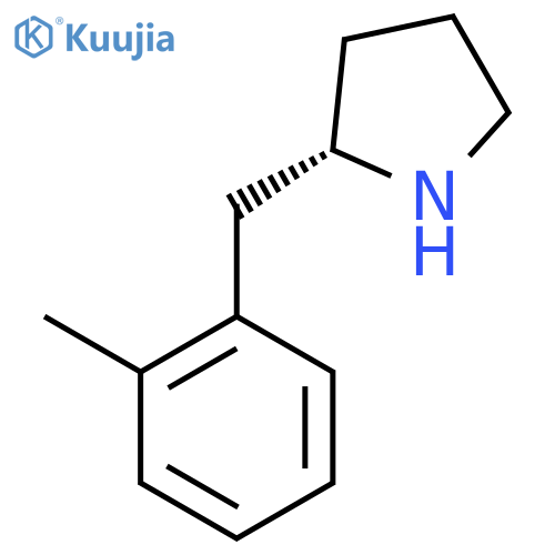 (2S)-2-(2-methylphenyl)methylpyrrolidine structure