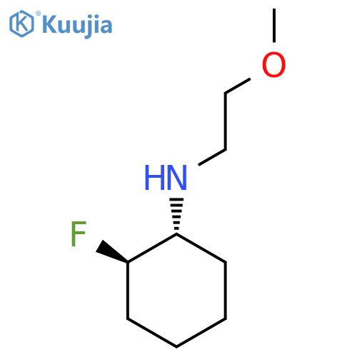 (1R,2R)-2-Fluoro-N-(2-methoxyethyl)cyclohexan-1-amine structure