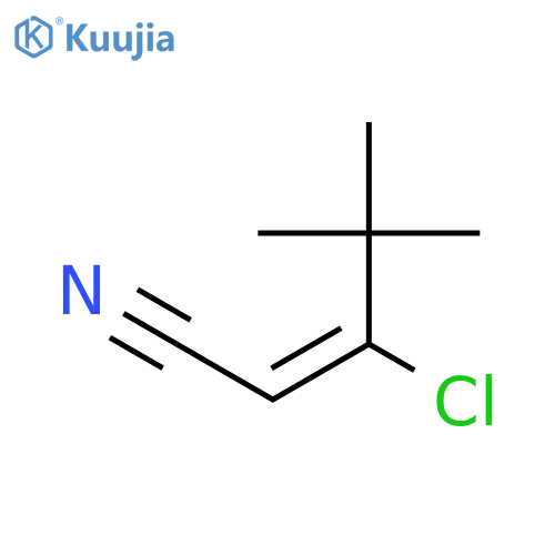 3-Chloro-4,4-dimethylpent-2-enenitrile structure