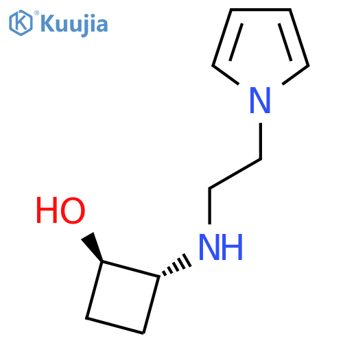 trans-2-{2-(1H-Pyrrol-1-yl)ethylamino}cyclobutan-1-ol structure