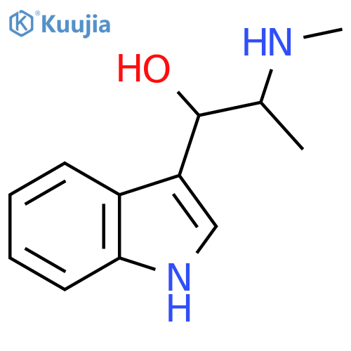 alpha-(1-(Methylamino)ethyl)-indole-3-methanol structure