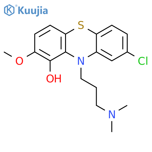 8-chloro-10-[3-(dimethylamino)propyl]-2-methoxy-10H-phenothiazin-1-ol structure