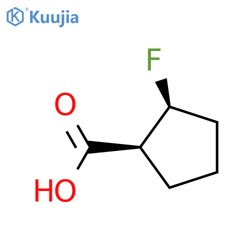(1S,2S)-2-fluorocyclopentane-1-carboxylic acid structure