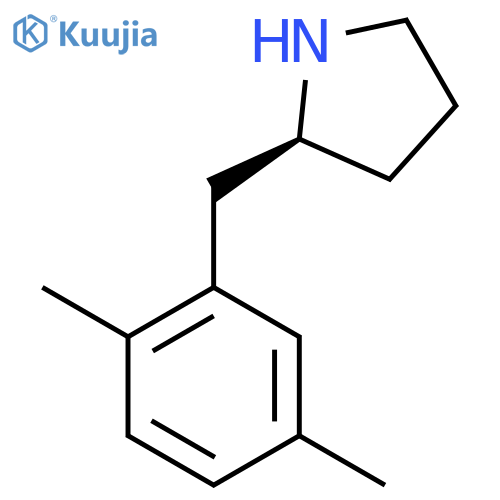 (2S)-2-(2,5-dimethylphenyl)methylpyrrolidine structure
