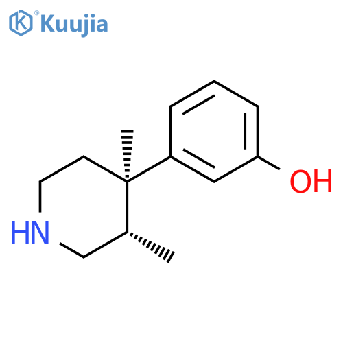 3-((3S,4R)-3,4-Dimethylpiperidin-4-yl)phenol structure