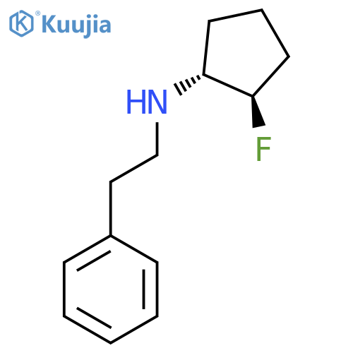 (1R,2R)-2-Fluoro-N-(2-phenylethyl)cyclopentan-1-amine structure