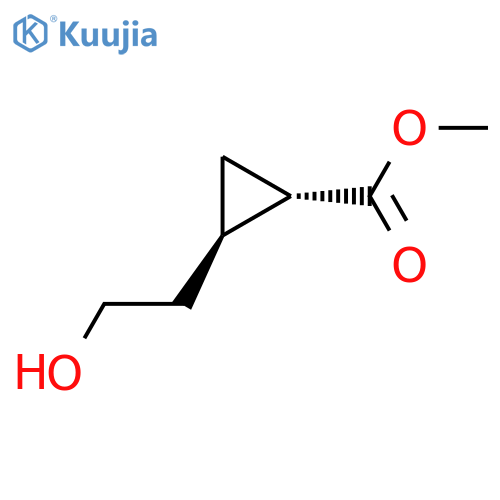 (1S,2R)-Methyl 2-(2-hydroxyethyl)cyclopropanecarboxylate structure
