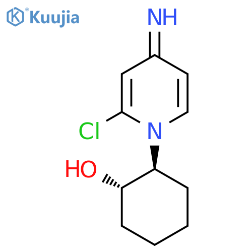 trans-2-(2-chloro-4-imino-1,4-dihydropyridin-1-yl)cyclohexan-1-ol structure
