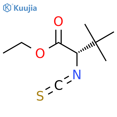 ethyl (2S)-2-isothiocyanato-3,3-dimethylbutanoate structure