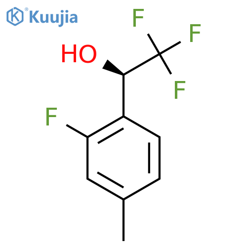 (1R)-2,2,2-trifluoro-1-(2-fluoro-4-methylphenyl)ethan-1-ol structure