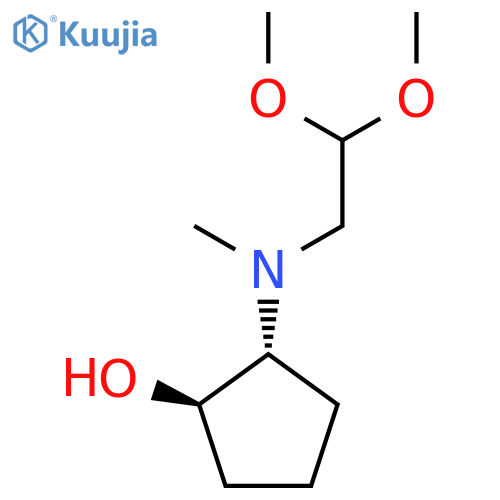 trans-2-(2,2-dimethoxyethyl)(methyl)aminocyclopentan-1-ol structure