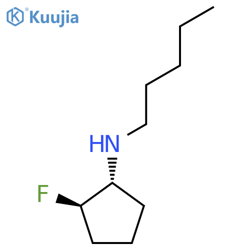 (1R,2R)-2-Fluoro-N-pentylcyclopentan-1-amine structure