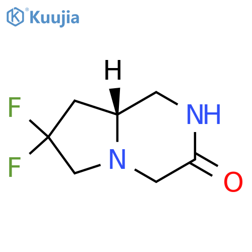 (8aR)-7,7-difluoro-octahydropyrrolo[1,2-a]piperazin-3-one structure