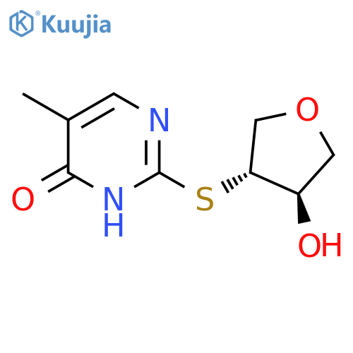 2-{[(3R,4R)-4-Hydroxyoxolan-3-yl]sulfanyl}-5-methylpyrimidin-4-ol structure