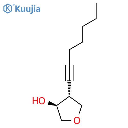 (3S,4R)-4-(Hept-1-yn-1-yl)oxolan-3-ol structure