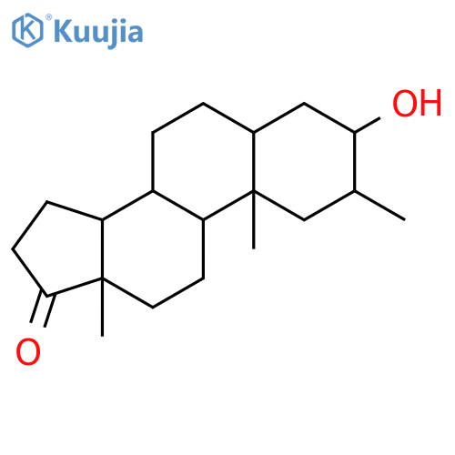 Androstan-17-one,3-hydroxy-2-methyl-, (2a,3b,5a)- structure