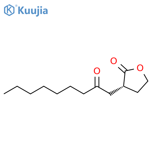 2(3H)-Furanone, dihydro-3-(2-oxononyl)-, (3R)- structure
