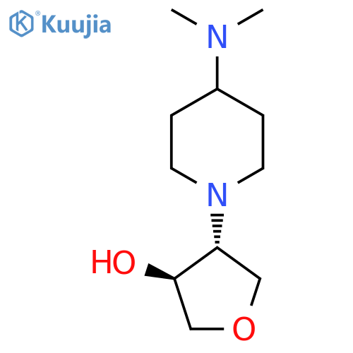 trans-4-4-(dimethylamino)piperidin-1-yloxolan-3-ol structure