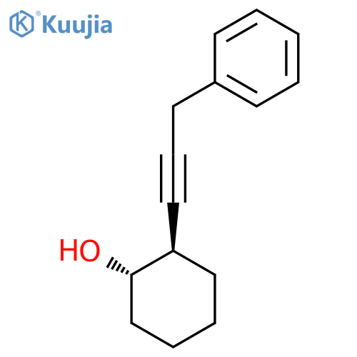 (1S,2R)-2-(3-Phenylprop-1-yn-1-yl)cyclohexan-1-ol structure