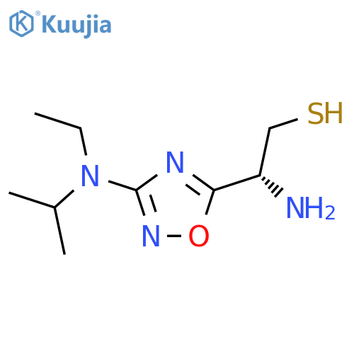 (2R)-2-amino-2-{3-ethyl(propan-2-yl)amino-1,2,4-oxadiazol-5-yl}ethane-1-thiol structure