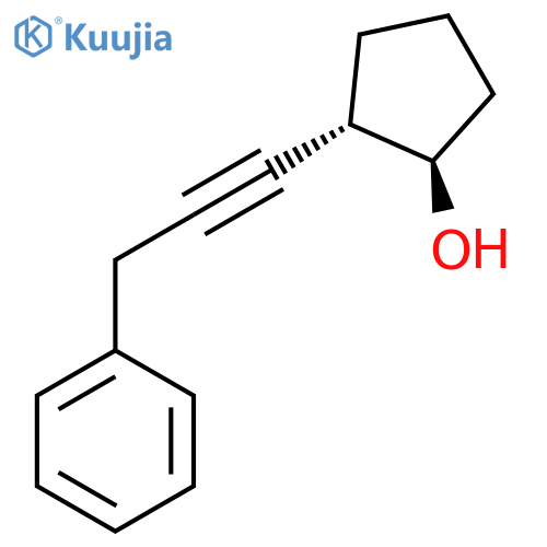 (1R,2S)-2-(3-Phenylprop-1-yn-1-yl)cyclopentan-1-ol structure
