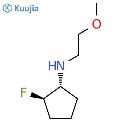 (1R,2R)-2-Fluoro-N-(2-methoxyethyl)cyclopentan-1-amine structure
