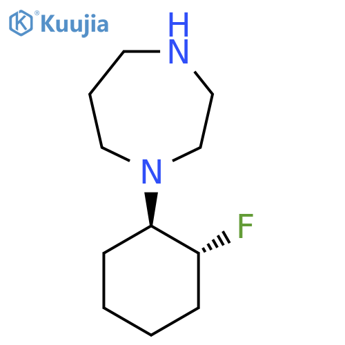 1-[(1R,2R)-2-Fluorocyclohexyl]-1,4-diazepane structure