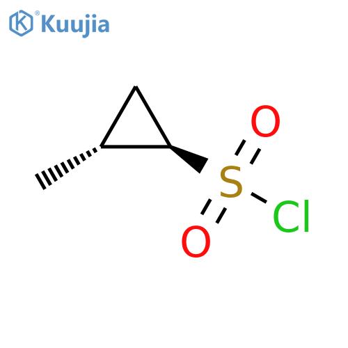Cyclopropanesulfonyl chloride, 2-methyl-, (1R,2R)- structure