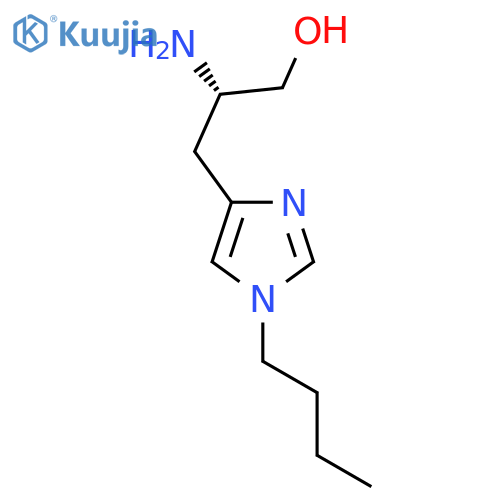 (2S)-2-amino-3-(1-butyl-1H-imidazol-4-yl)propan-1-ol structure