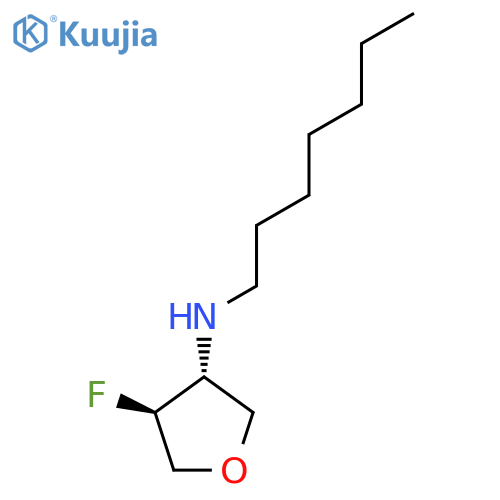 (3R,4S)-4-Fluoro-N-heptyloxolan-3-amine structure