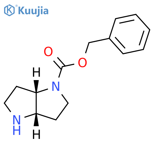 Pyrrolo[3,2-b]pyrrole-1(2H)-carboxylic acid, hexahydro-, phenylmethyl ester, (3aS,6aS)- structure
