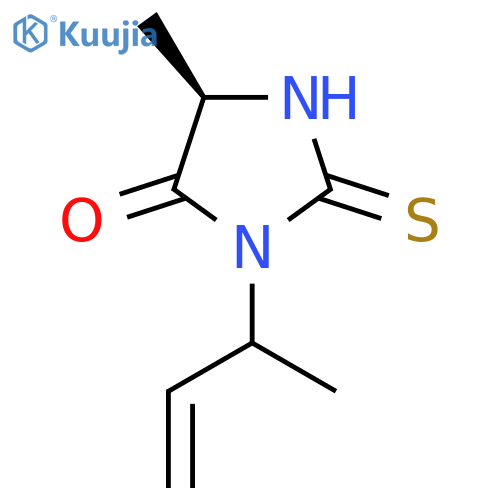 (5R)-3-(but-3-en-2-yl)-5-methyl-2-sulfanylideneimidazolidin-4-one structure