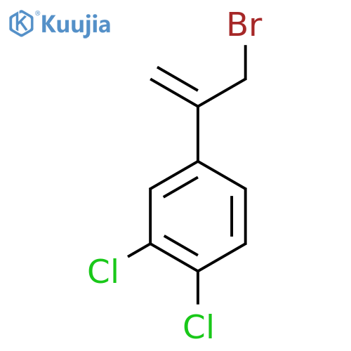 4-(3-bromoprop-1-en-2-yl)-1,2-dichlorobenzene structure