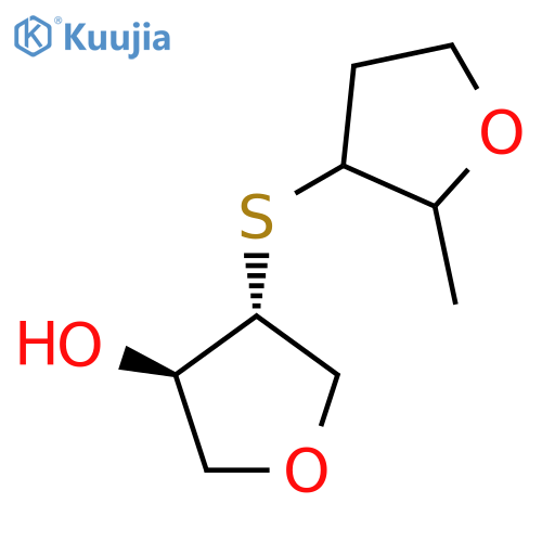 (3R,4R)-4-[(2-Methyloxolan-3-yl)sulfanyl]oxolan-3-ol structure