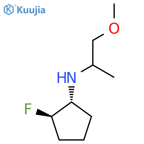 (1R,2R)-2-Fluoro-N-(1-methoxypropan-2-yl)cyclopentan-1-amine structure