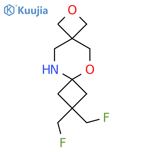 9,9-bis(fluoromethyl)-2,6-dioxa-11-azadispiro3.2.3^{7}.2^{4}dodecane structure